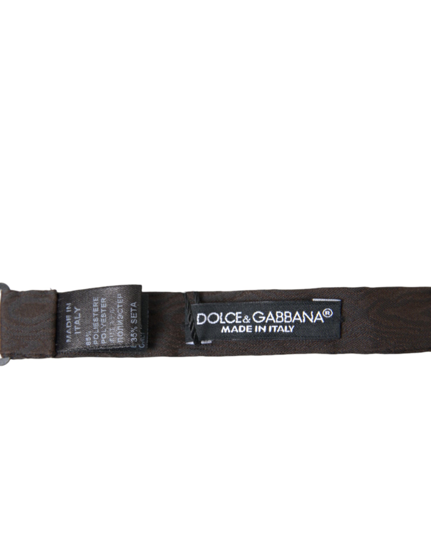 Dolce & Gabbana Elegant Brown Silk Blend Bow Tie Dolce & Gabbana