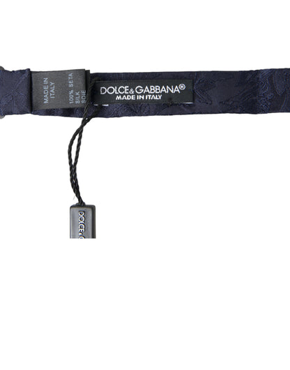 Dolce & Gabbana Elegant Silk Blue Bow Tie Dolce & Gabbana