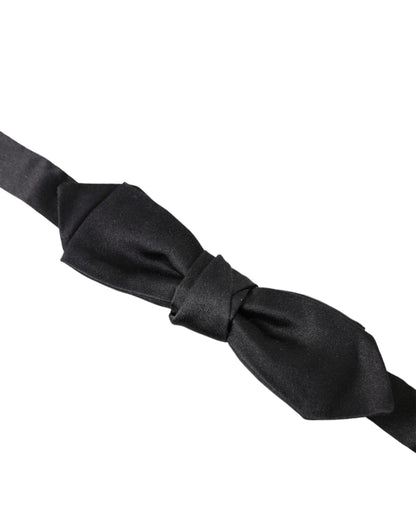 Dolce & Gabbana Elegant Silk Black Bow Tie for Gentleman Dolce & Gabbana