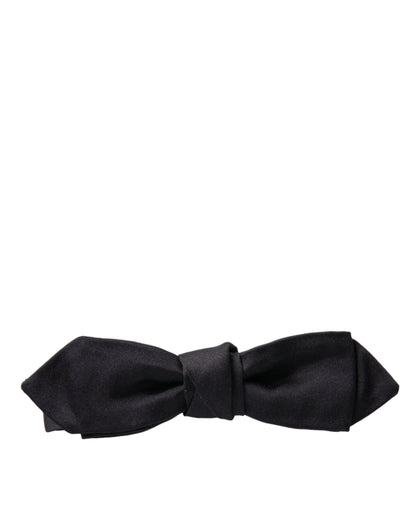 Dolce & Gabbana Elegant Silk Black Bow Tie for Gentleman Dolce & Gabbana