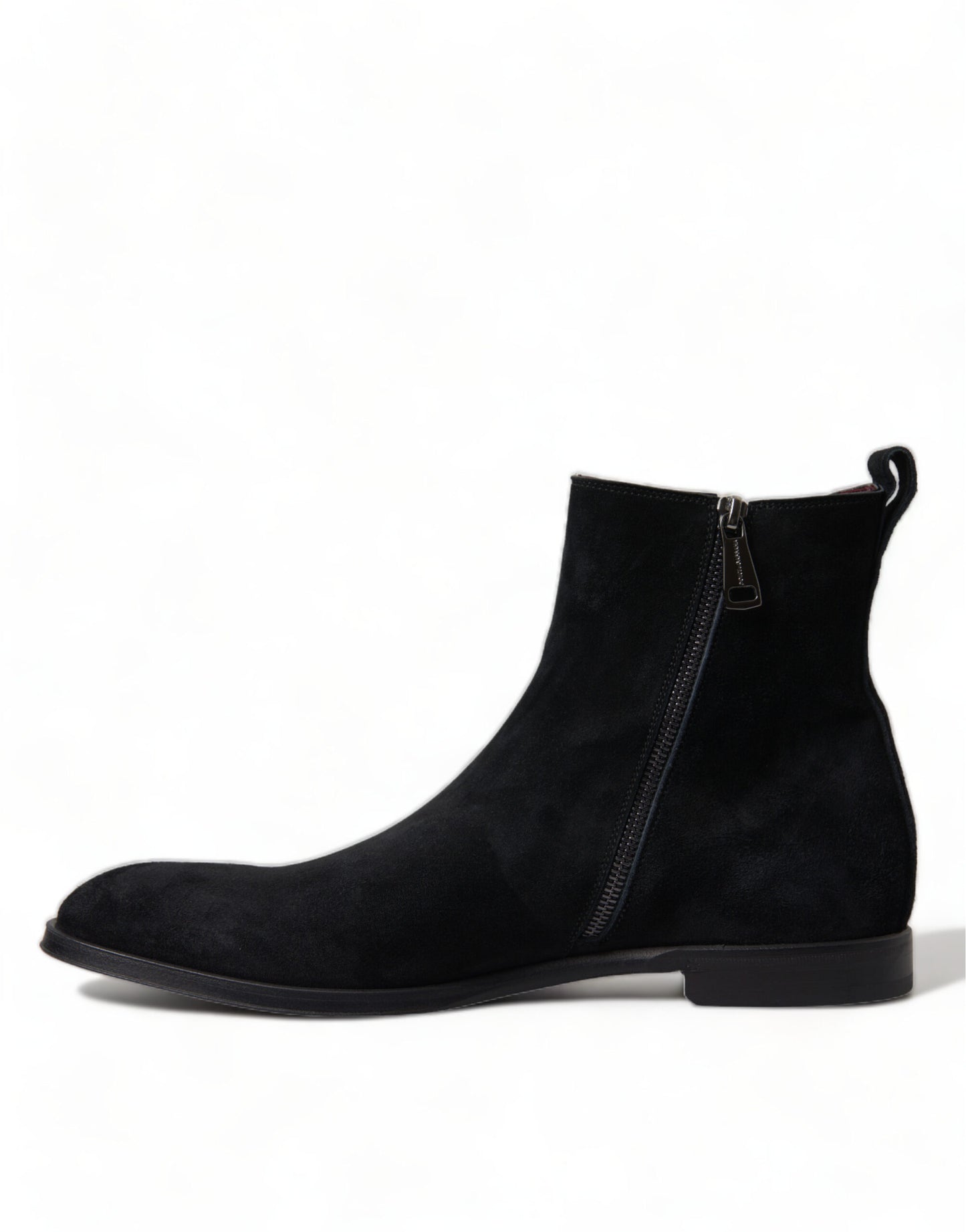 Dolce & Gabbana Elegant Black Velvet Mid-Calf Boots Dolce & Gabbana