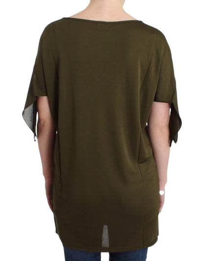 John Galliano Emerald Elegance Rayon Blouse John Galliano