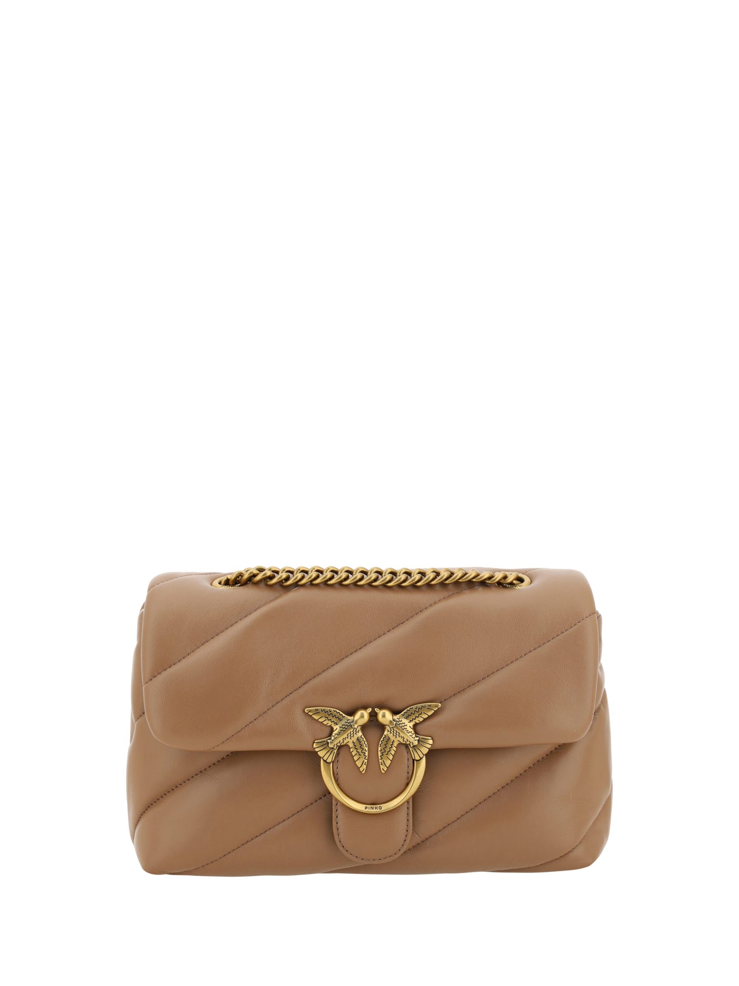 PINKO Elegant Quilted Calf Leather Shoulder Bag PINKO