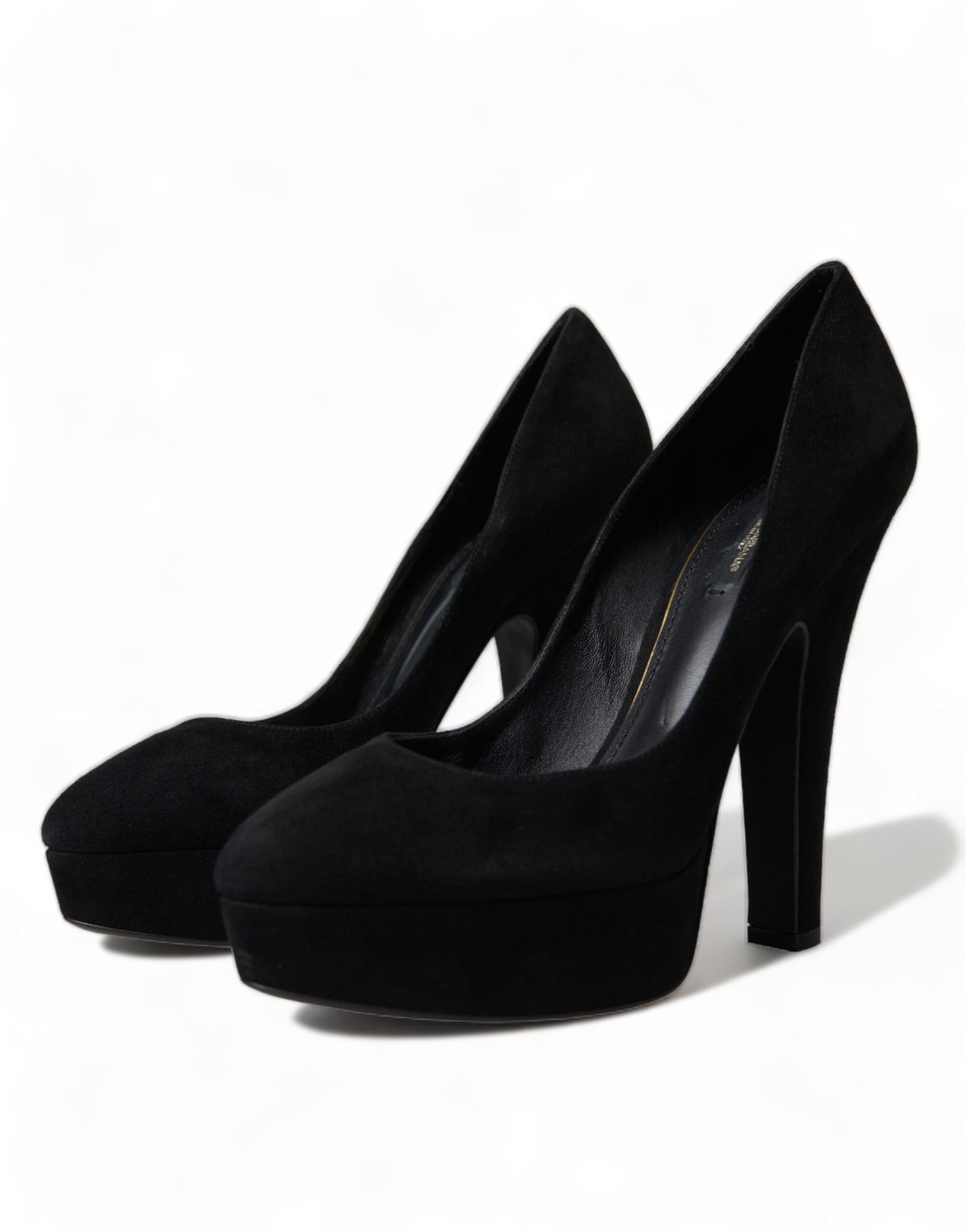 Dolce & Gabbana Black Suede Heeled Pumps Sophistication Dolce & Gabbana