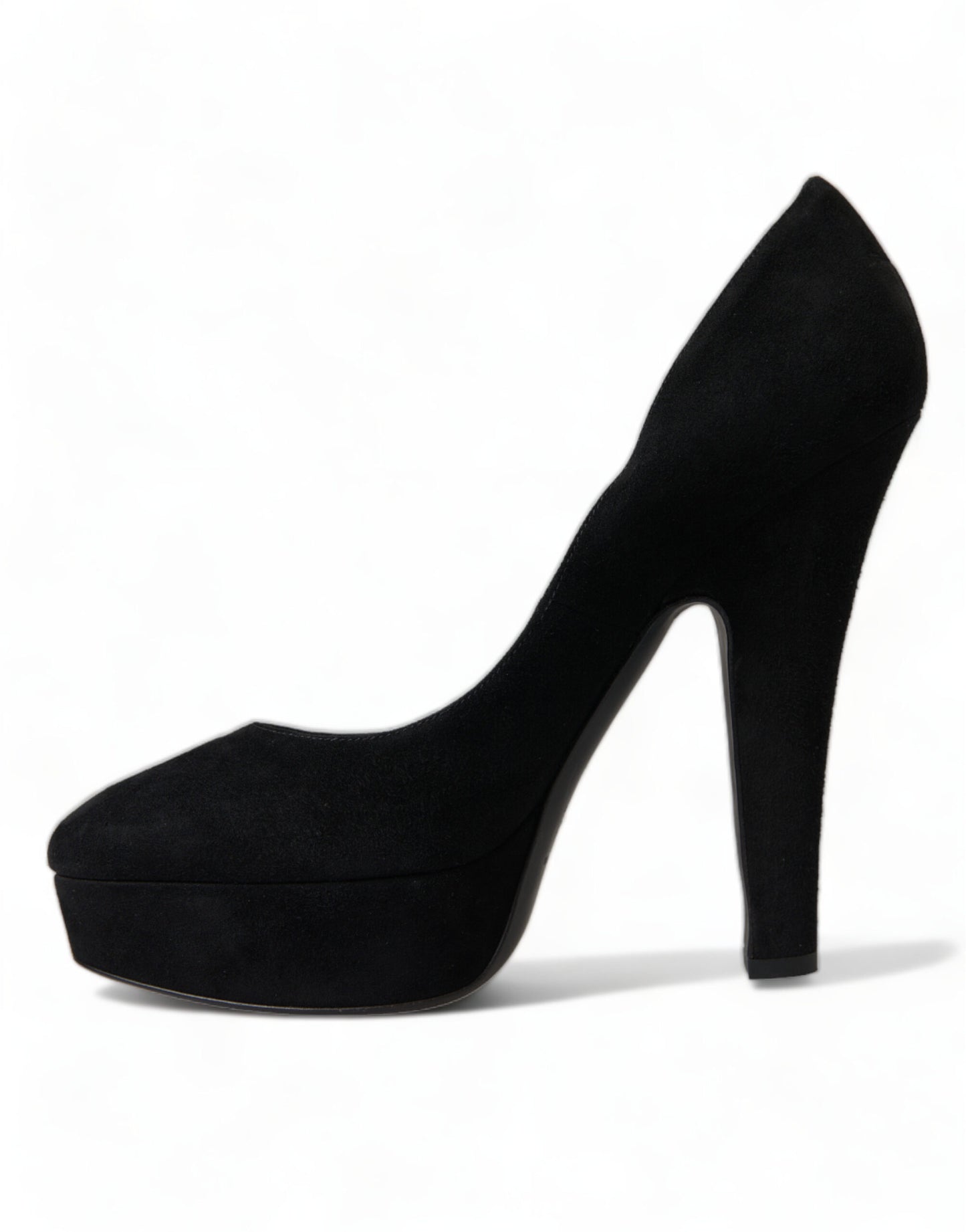 Dolce & Gabbana Black Suede Heeled Pumps Sophistication Dolce & Gabbana