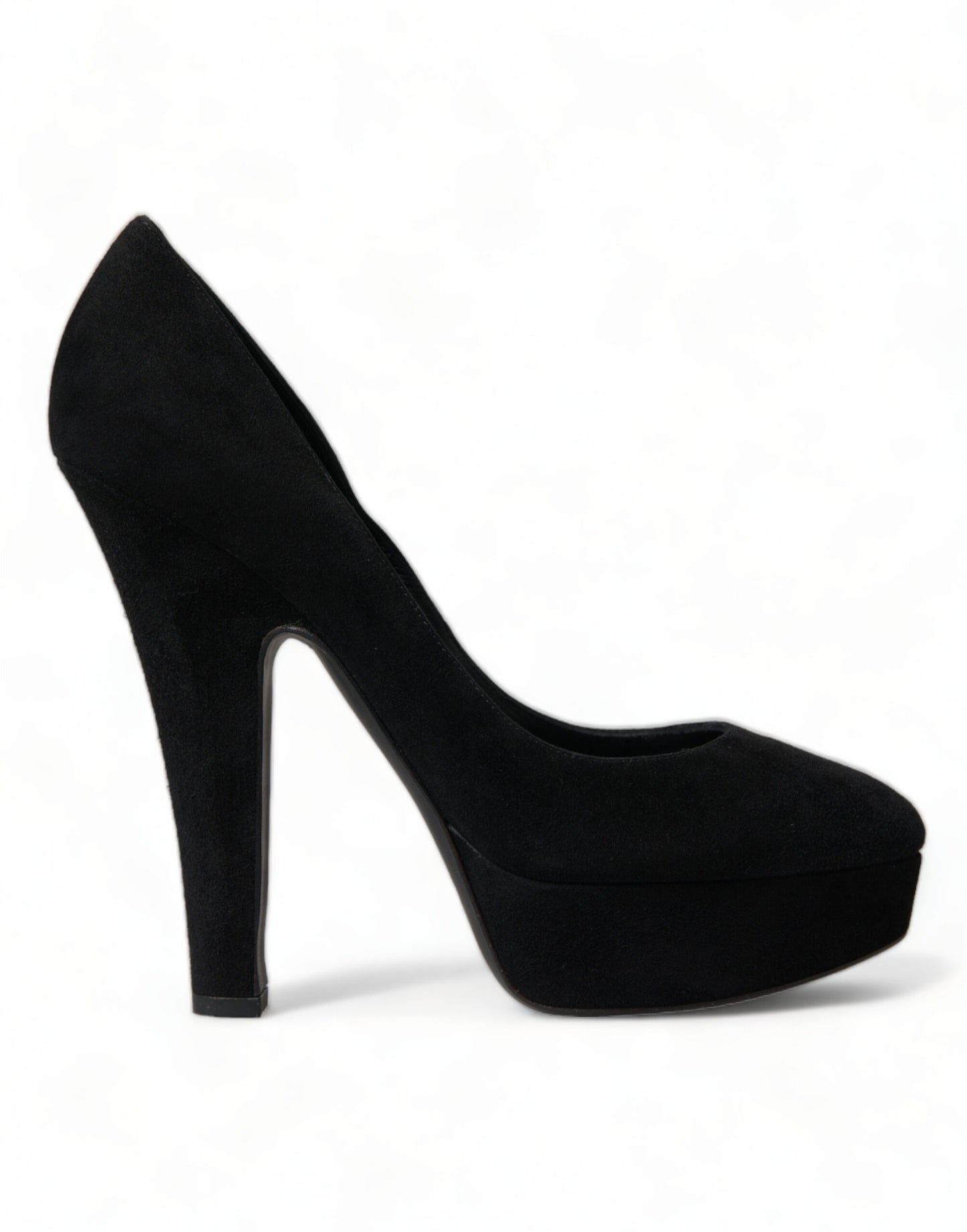 Dolce & Gabbana Black Suede Heeled Pumps Sophistication Dolce & Gabbana