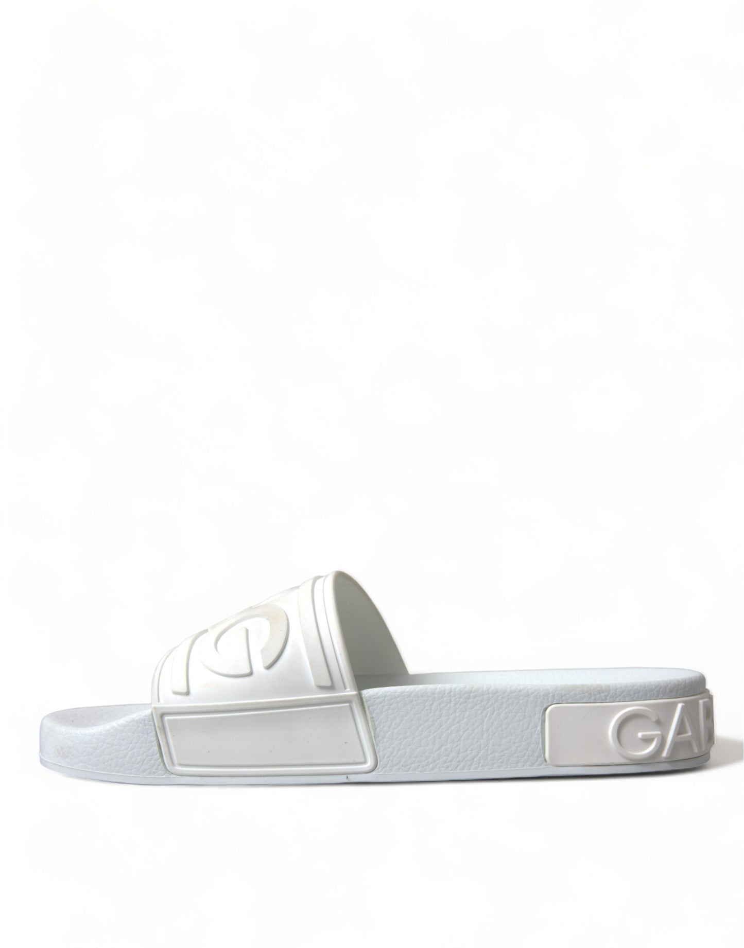 Dolce & Gabbana Elegant White Logo Slides Dolce & Gabbana