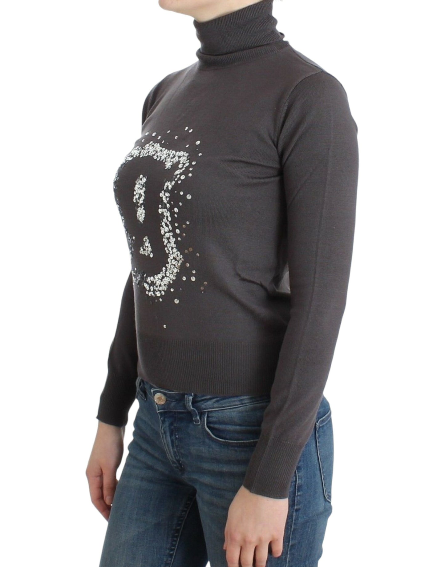 John Galliano Elegant Virgin Wool Turtleneck Sweater John Galliano