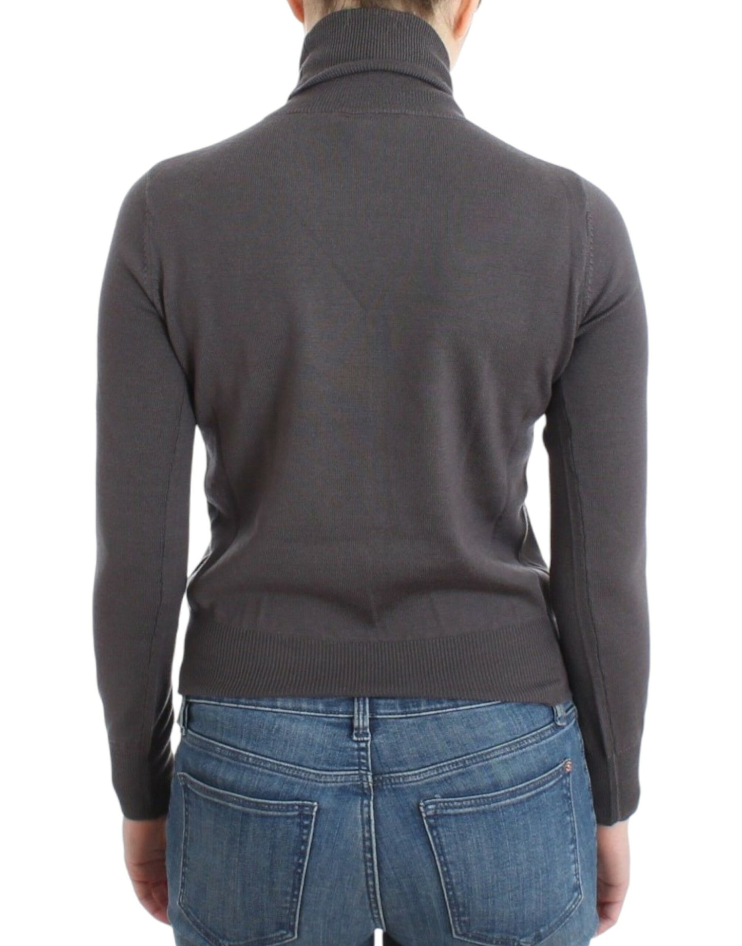 John Galliano Elegant Virgin Wool Turtleneck Sweater John Galliano