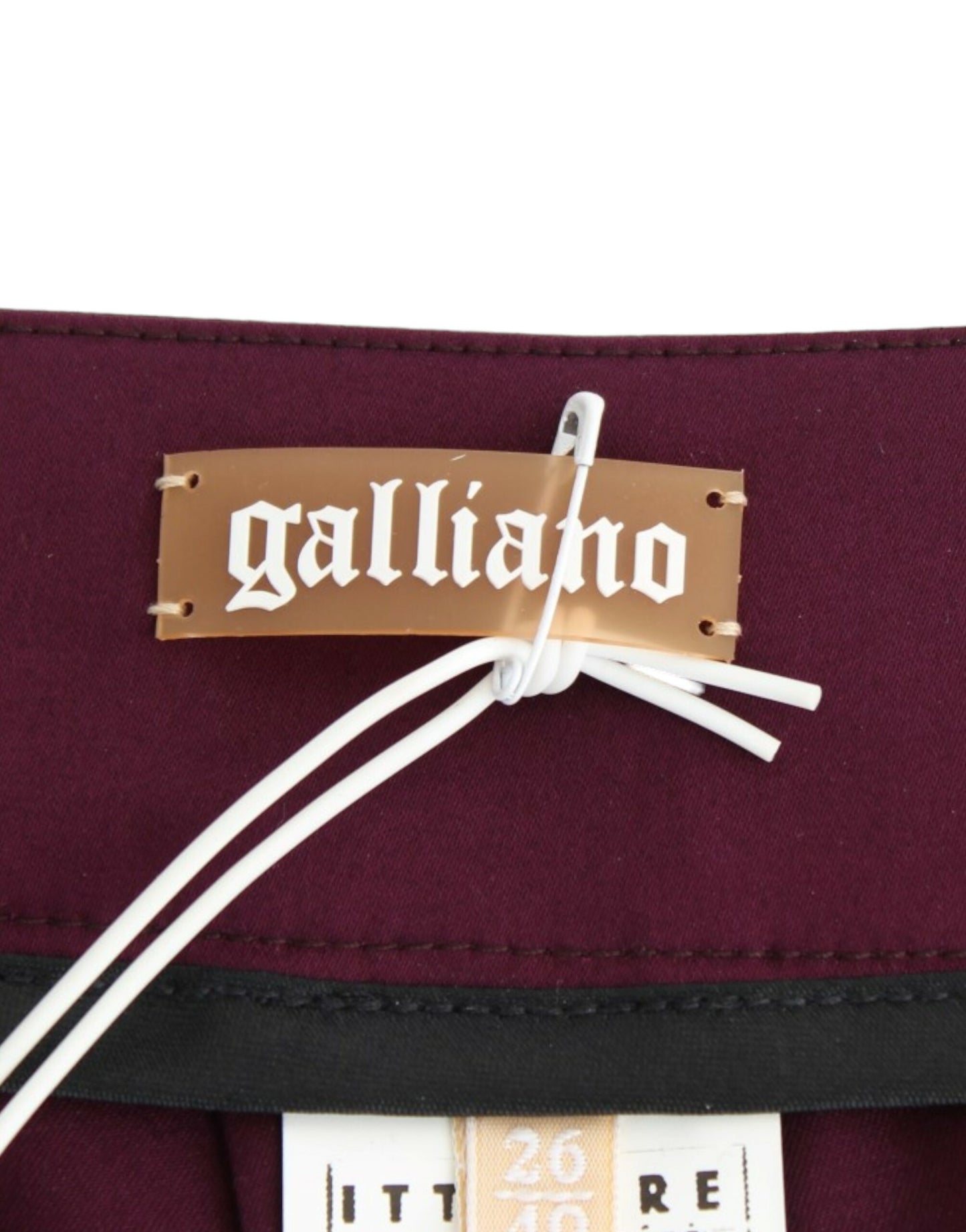 John Galliano Elegant Purple Slim Pants John Galliano