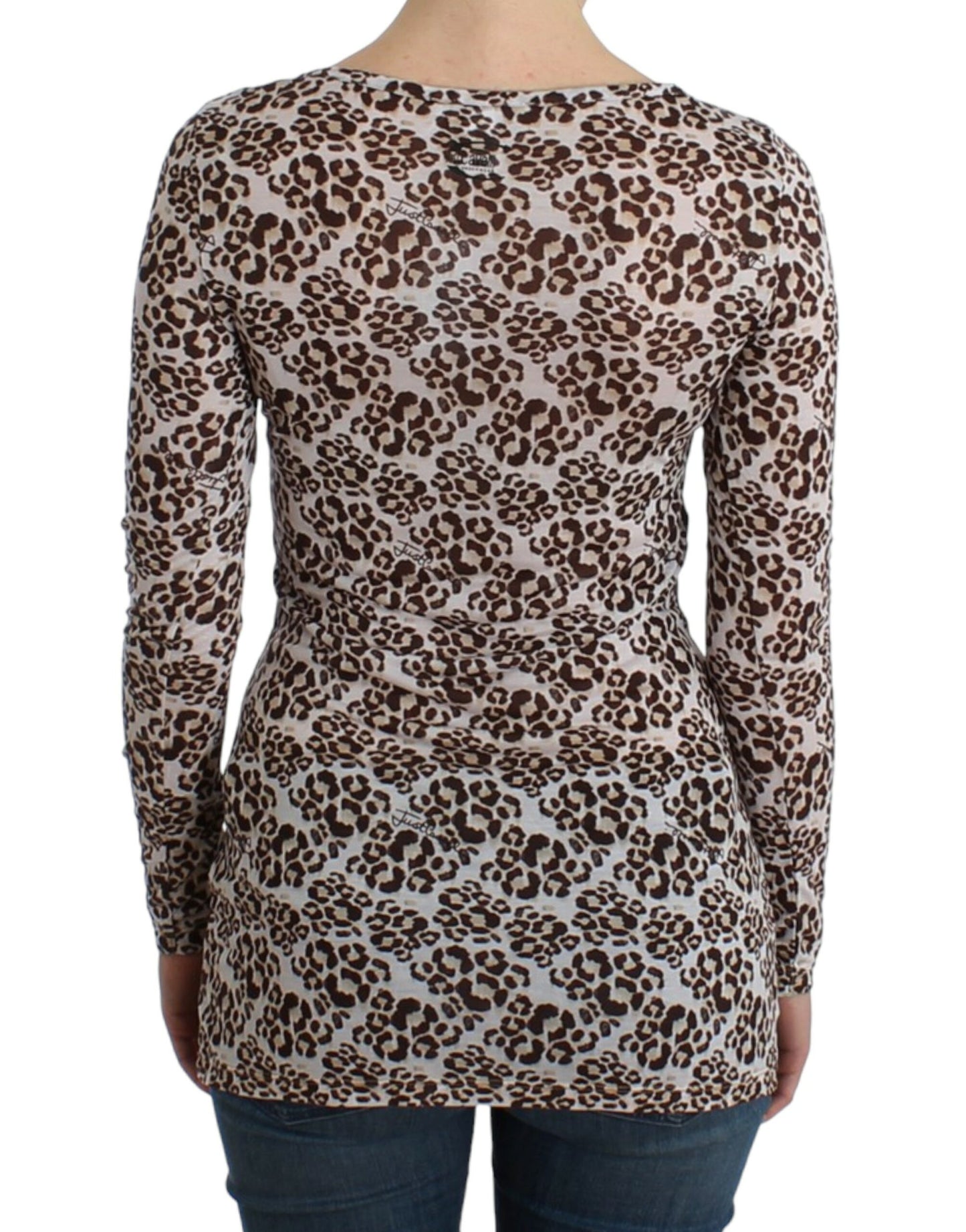 Cavalli Elegant Floral Lace Longsleeve Top Cavalli