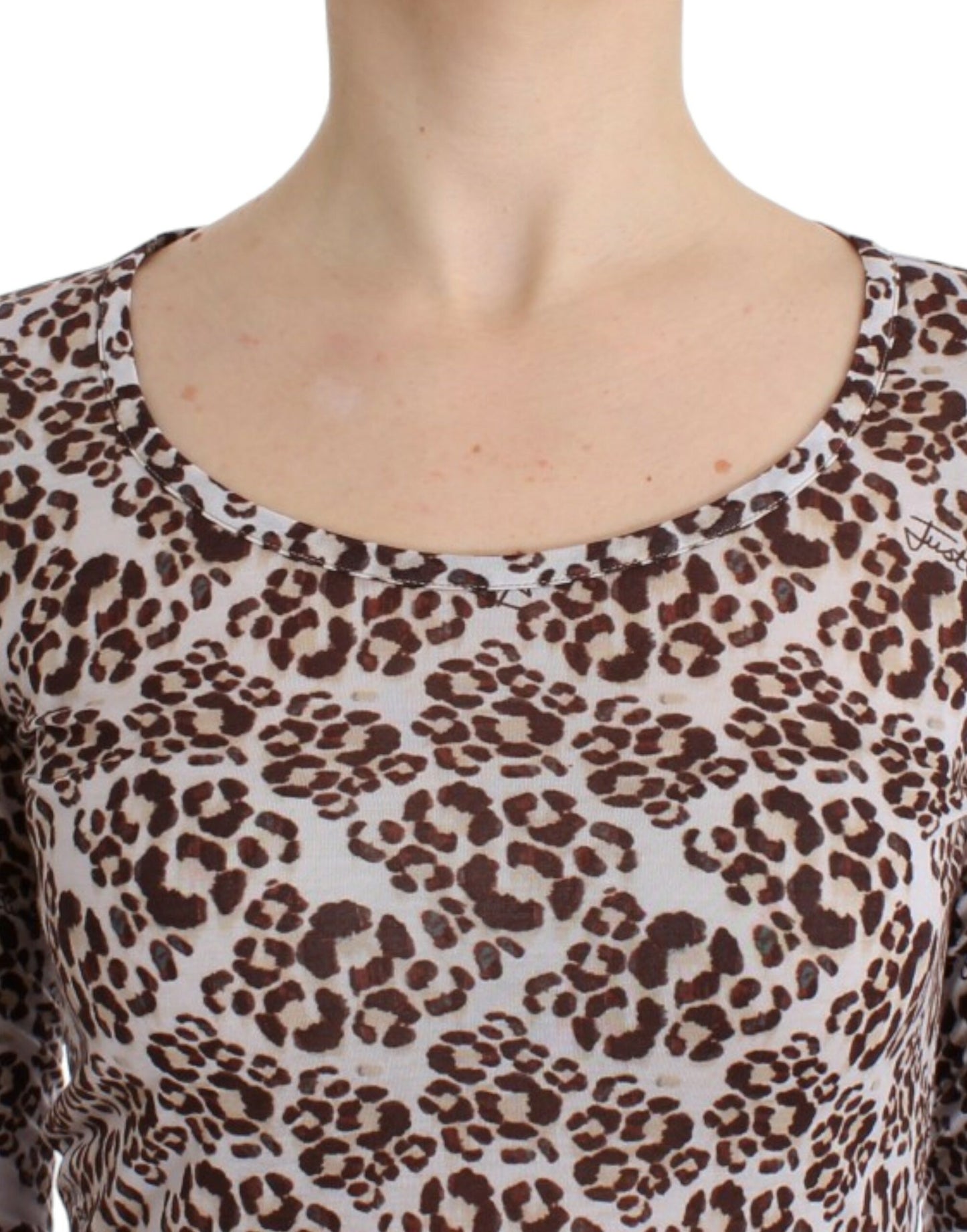 Cavalli Elegant Floral Lace Longsleeve Top Cavalli