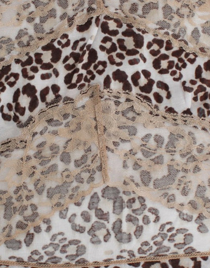 Cavalli Elegant Floral Lace Longsleeve Top Cavalli