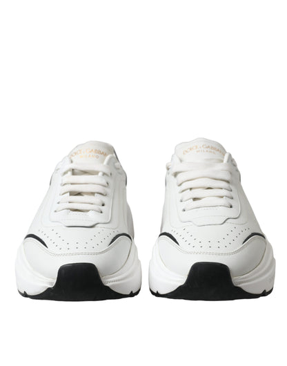 Dolce & Gabbana Chic Black & White Daymaster Leather Sneakers Dolce & Gabbana