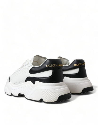 Dolce & Gabbana Chic Black & White Daymaster Leather Sneakers Dolce & Gabbana