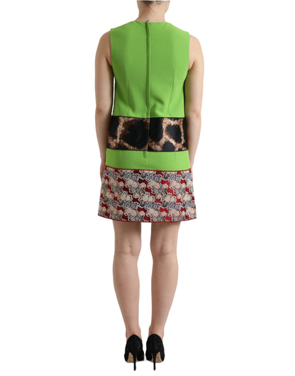 Dolce & Gabbana Chic Apple Green Shift Dress Dolce & Gabbana