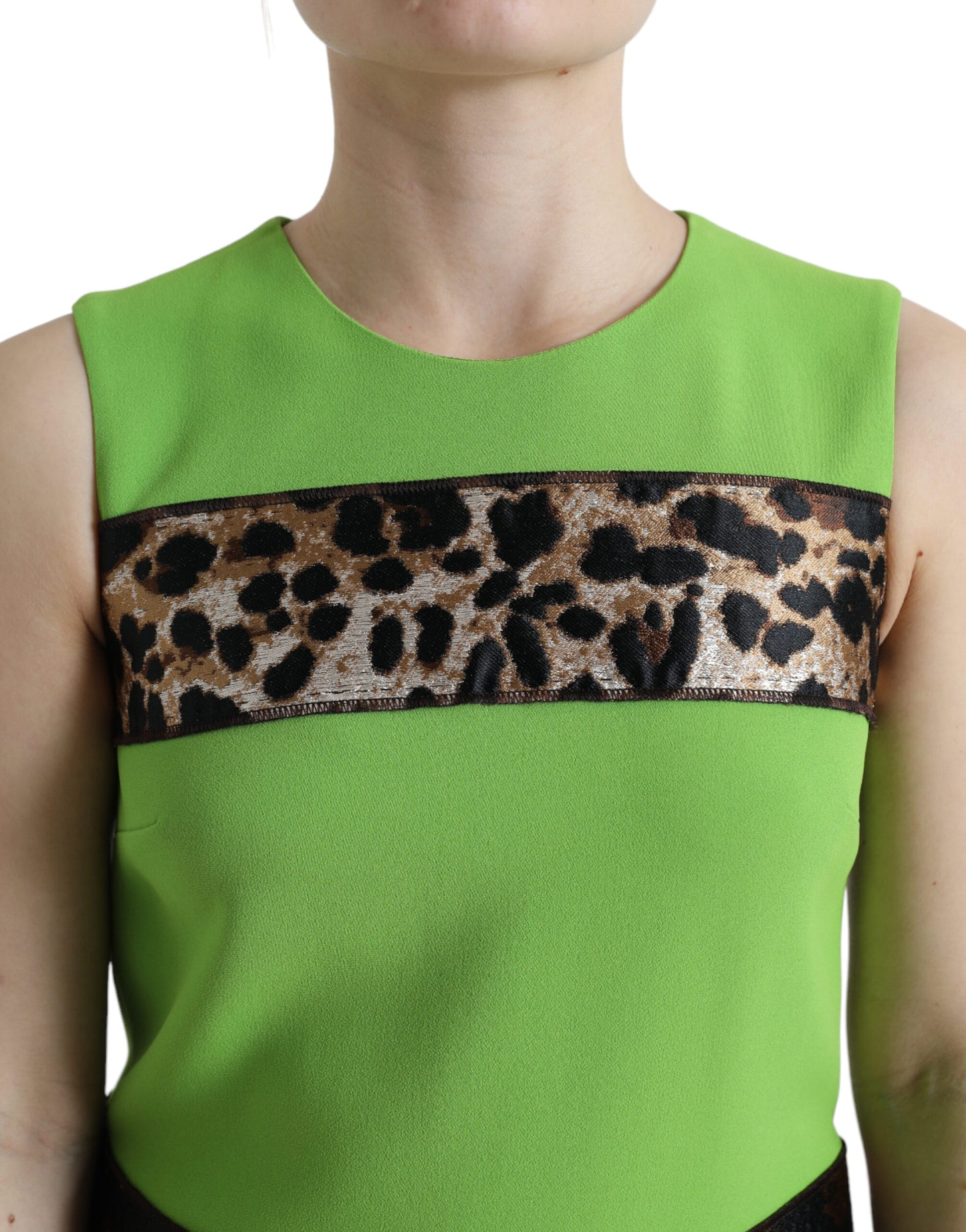 Dolce & Gabbana Chic Apple Green Shift Dress Dolce & Gabbana