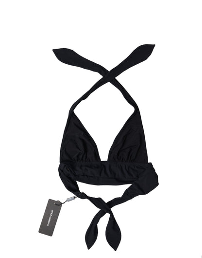 Dolce & Gabbana Elegant Black Bikini Top Dolce & Gabbana