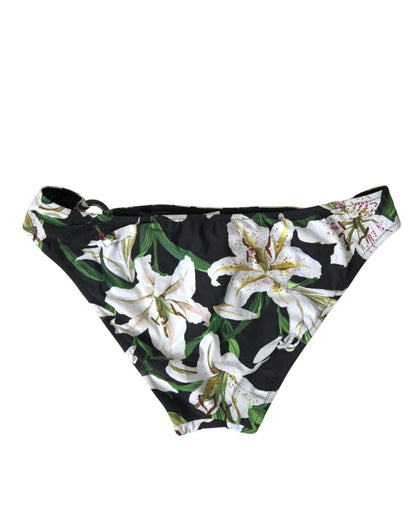 Dolce & Gabbana Elegant Floral Print Bikini Bottoms - Swim In Style Dolce & Gabbana