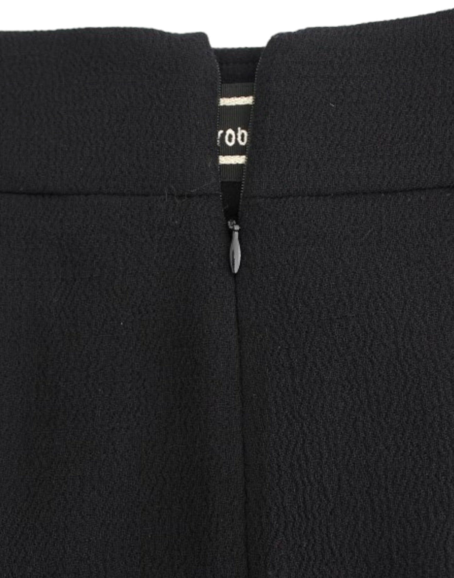 Cavalli Elegant Black Wool Pencil Skirt Cavalli