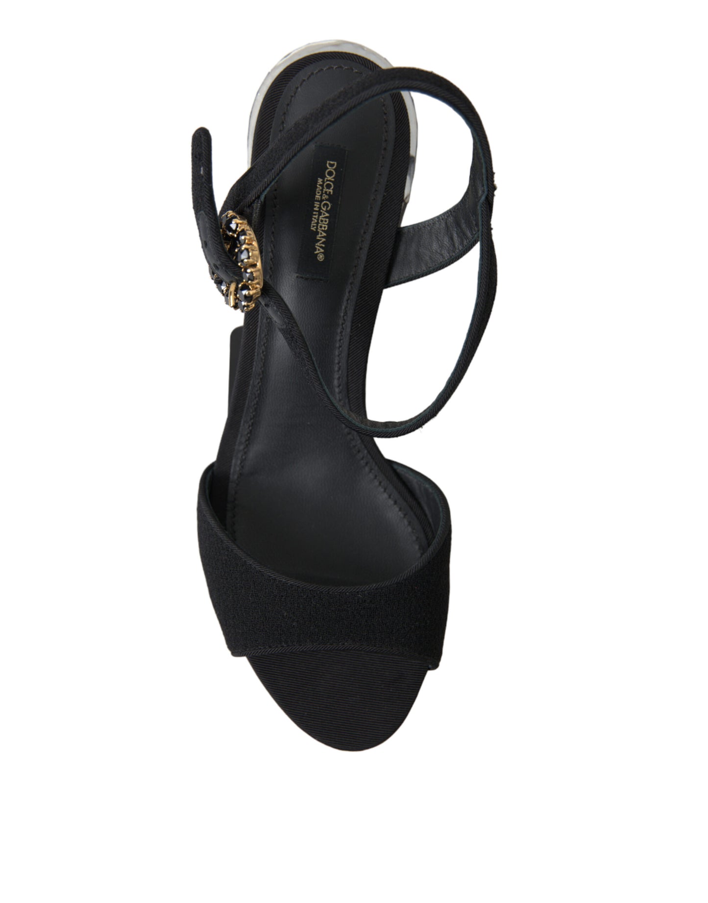 Dolce & Gabbana Elegant Ankle Strap Sandals with Mirror Heels Dolce & Gabbana