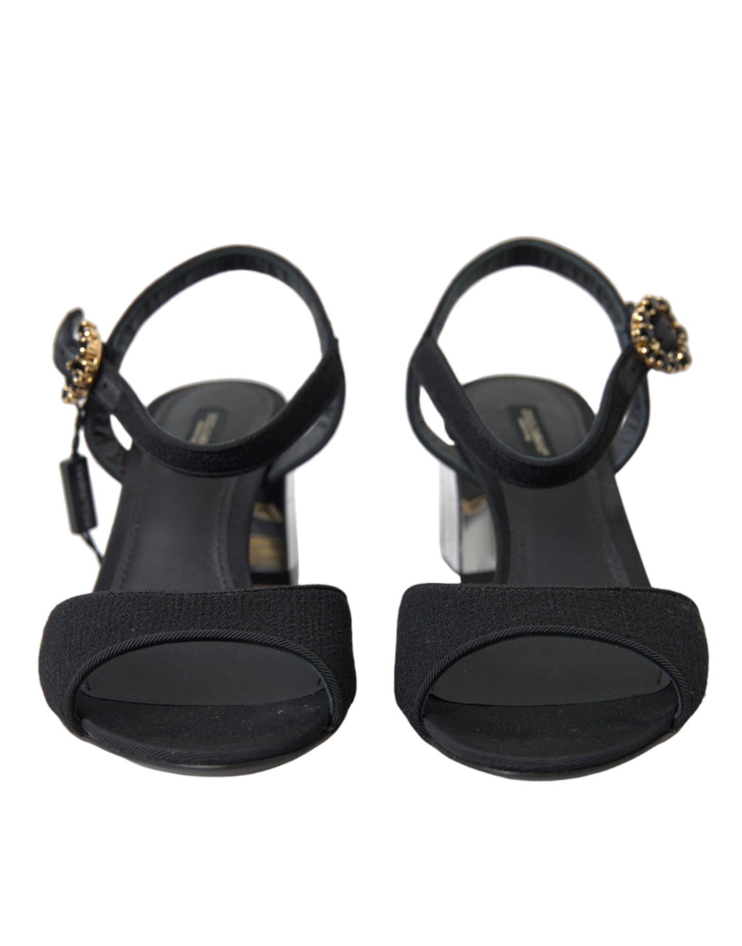 Dolce & Gabbana Elegant Ankle Strap Sandals with Mirror Heels Dolce & Gabbana