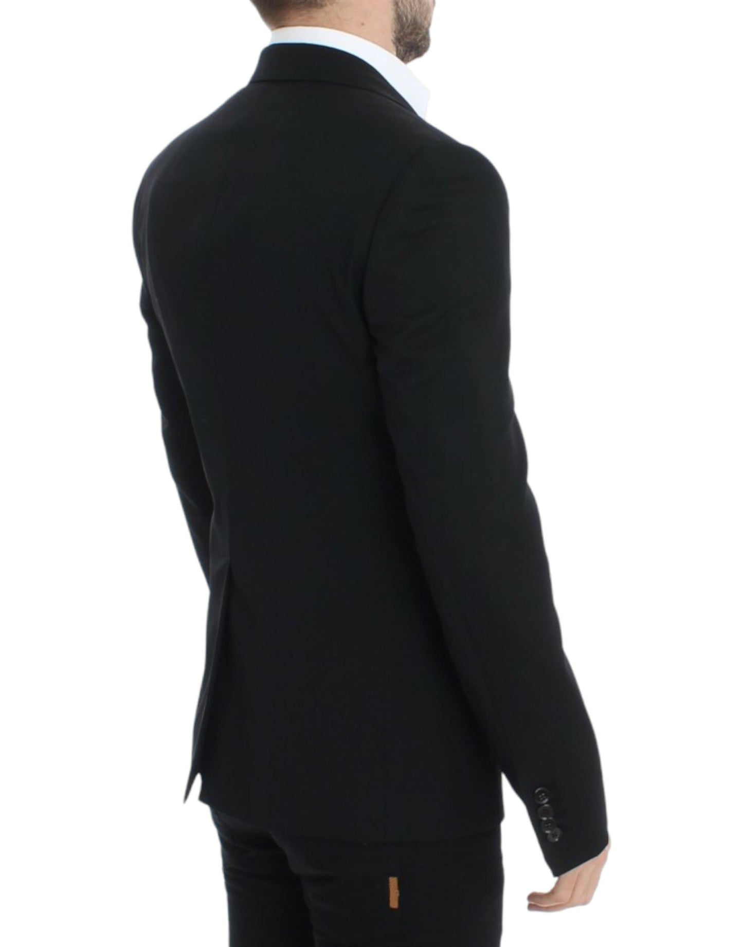 Dolce & Gabbana Elegant Slim Fit Black Wool Blazer Dolce & Gabbana