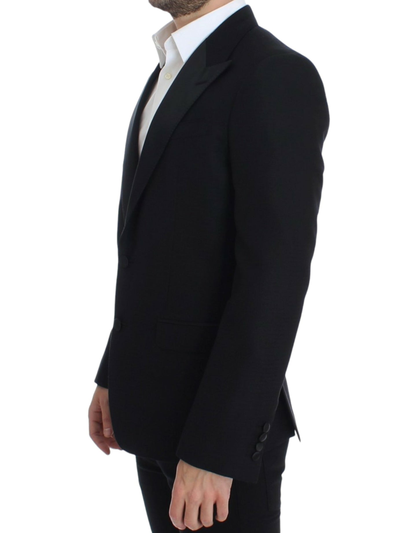 Dolce & Gabbana Elegant Black Silk Blend Sicilia Blazer Dolce & Gabbana