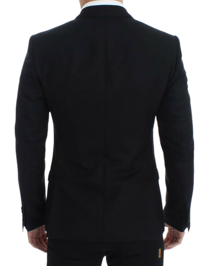 Dolce & Gabbana Elegant Black Silk Blend Sicilia Blazer Dolce & Gabbana