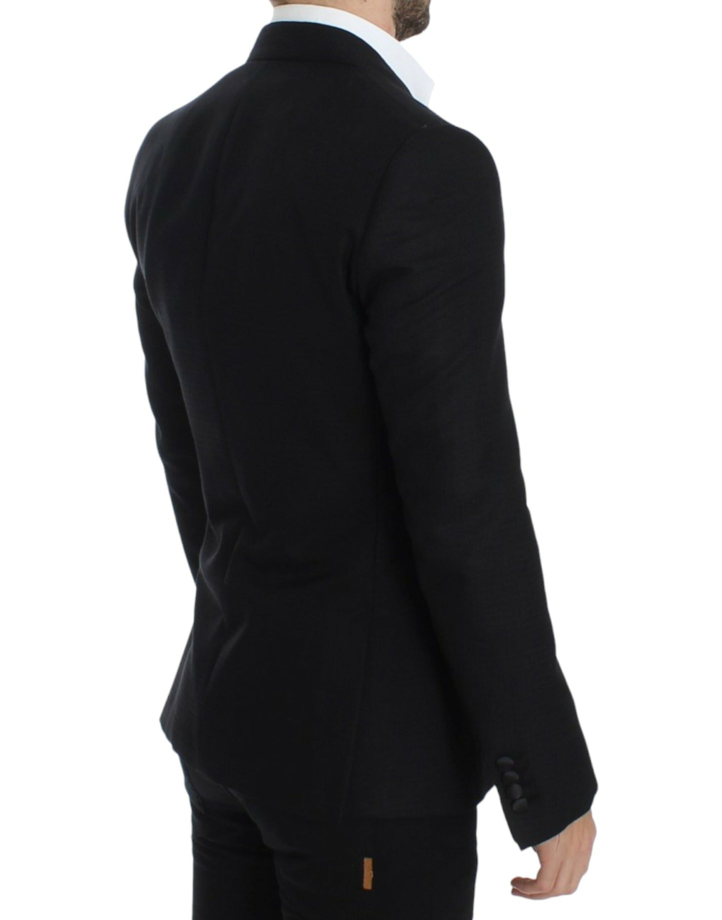 Dolce & Gabbana Elegant Black Silk Blend Sicilia Blazer Dolce & Gabbana