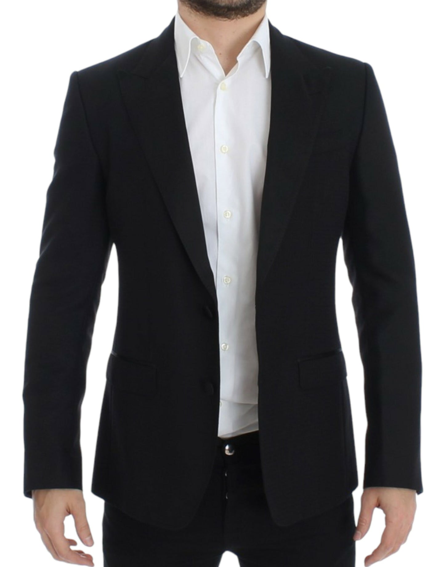 Dolce & Gabbana Elegant Black Silk Blend Sicilia Blazer Dolce & Gabbana