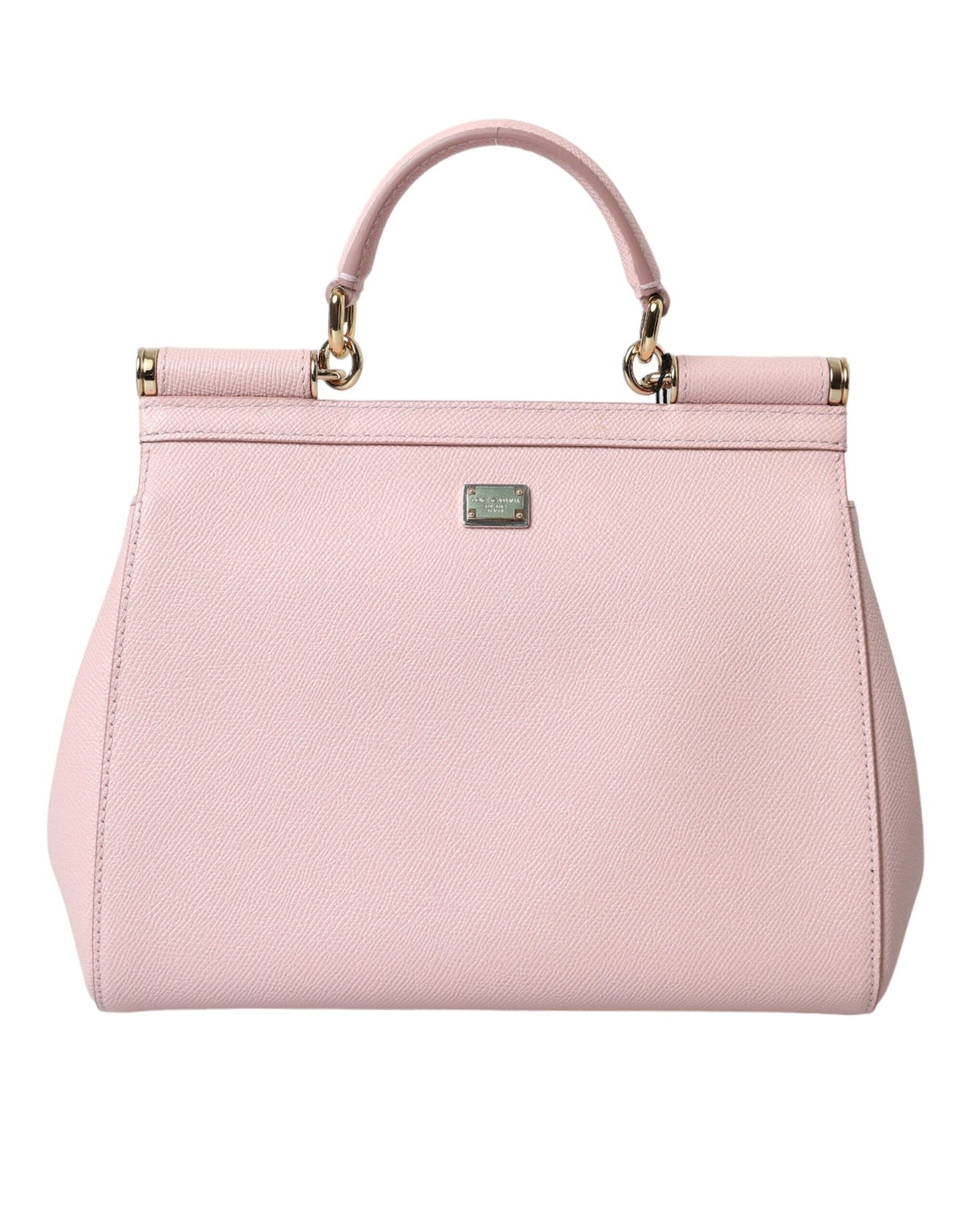 Dolce & Gabbana Chic Pink Sicily Leather Shoulder Bag Dolce & Gabbana