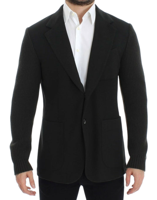 Dolce & Gabbana Elegant Green Cashmere Blazer Jacket Dolce & Gabbana