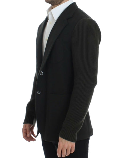 Dolce & Gabbana Elegant Green Cashmere Blazer Jacket Dolce & Gabbana