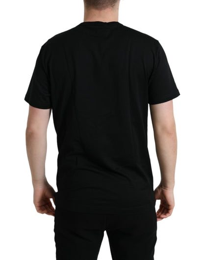 Dolce & Gabbana Sleek Cotton Round Neck T-Shirt with Chain Detail Dolce & Gabbana