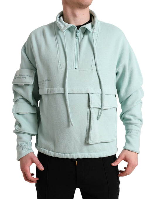 Dolce & Gabbana Chic Mint Green Pullover Sweater Dolce & Gabbana