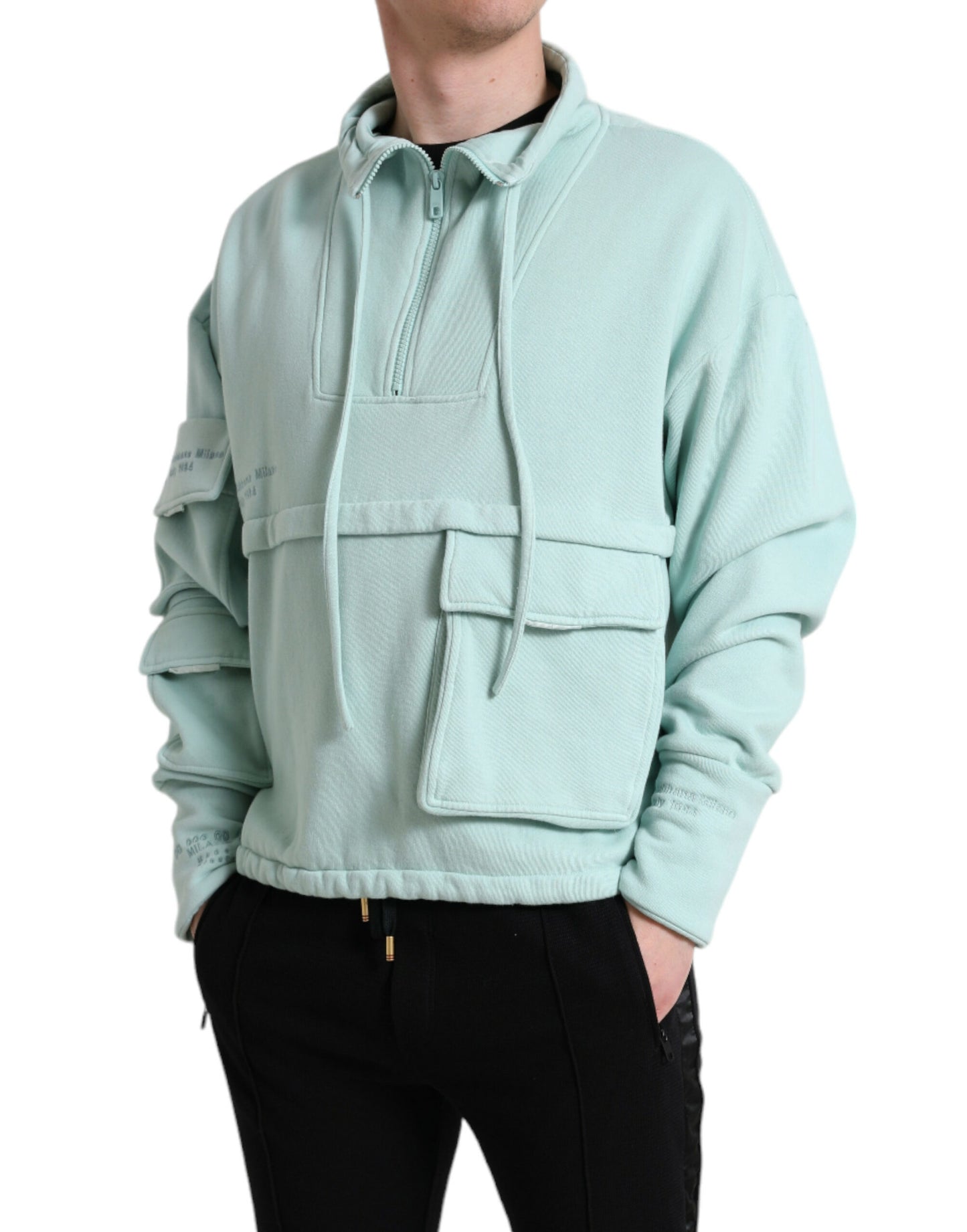 Dolce & Gabbana Chic Mint Green Pullover Sweater Dolce & Gabbana