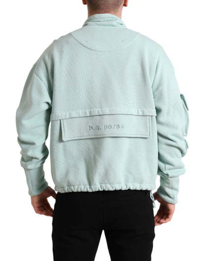 Dolce & Gabbana Chic Mint Green Pullover Sweater Dolce & Gabbana