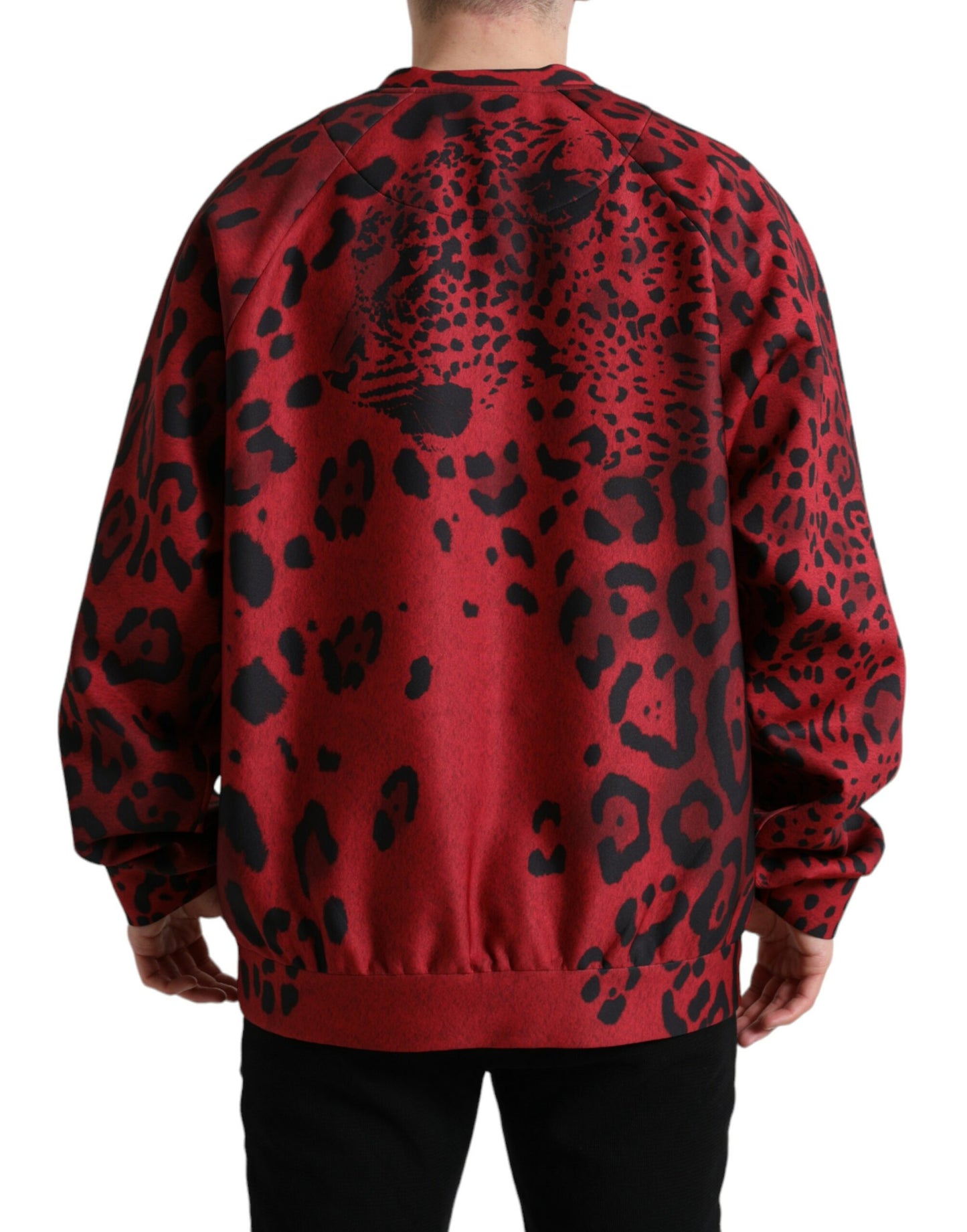 Dolce & Gabbana Elegant Leopard Print Pullover Sweater Dolce & Gabbana