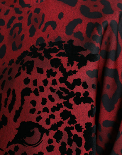 Dolce & Gabbana Elegant Leopard Print Pullover Sweater Dolce & Gabbana