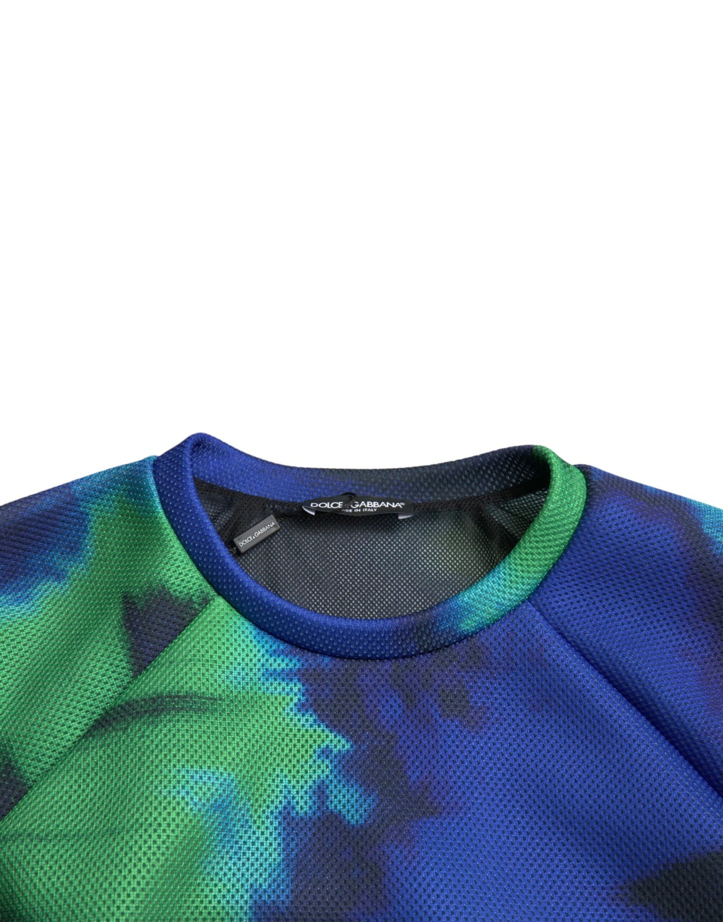 Dolce & Gabbana Multicolor Graphic Crew Neck Pullover Sweater Dolce & Gabbana