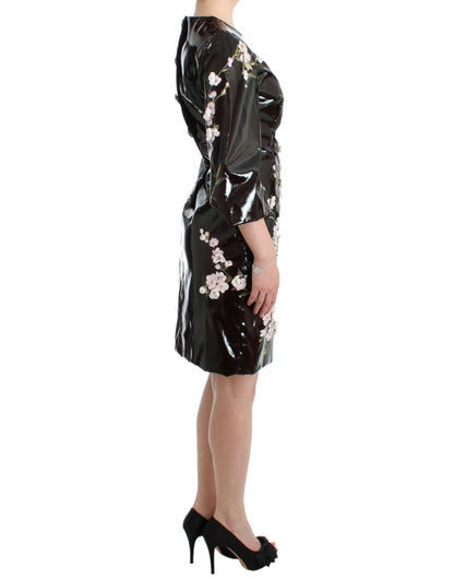 Dolce & Gabbana Elegant Floral Embellished Shift Dress Dolce & Gabbana