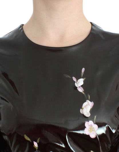 Dolce & Gabbana Elegant Floral Embellished Shift Dress Dolce & Gabbana