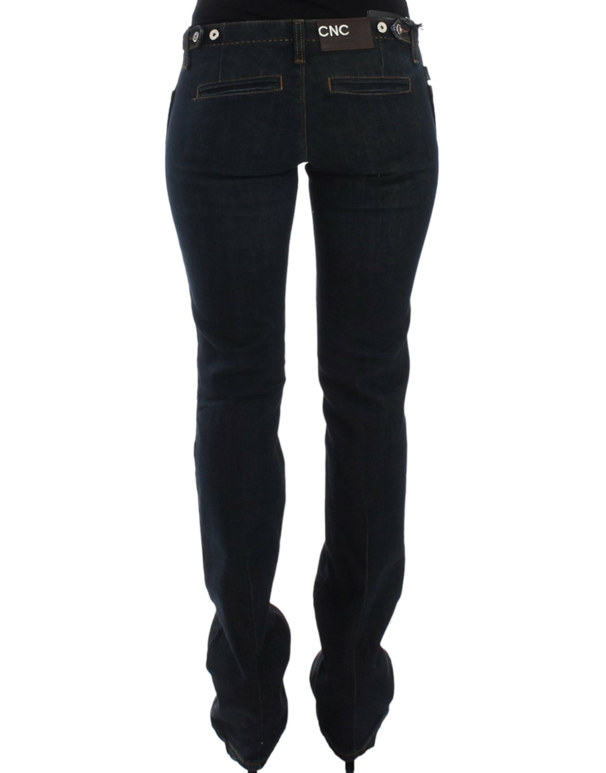 Costume National Chic Blue Slim Fit Denim Delight