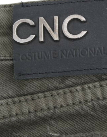 Costume National Chic Green Slim Leg Designer Jeans Costume National