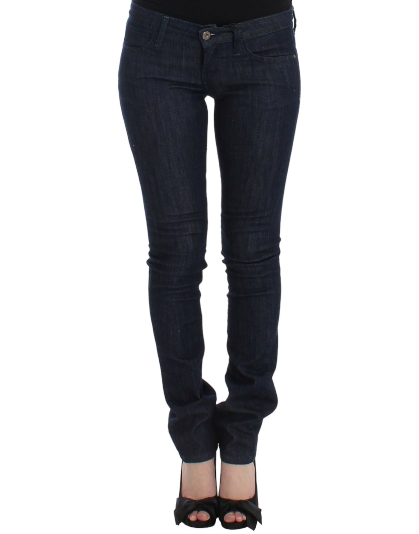 Costume National Chic Dark Blue Skinny Leg Jeans Costume National