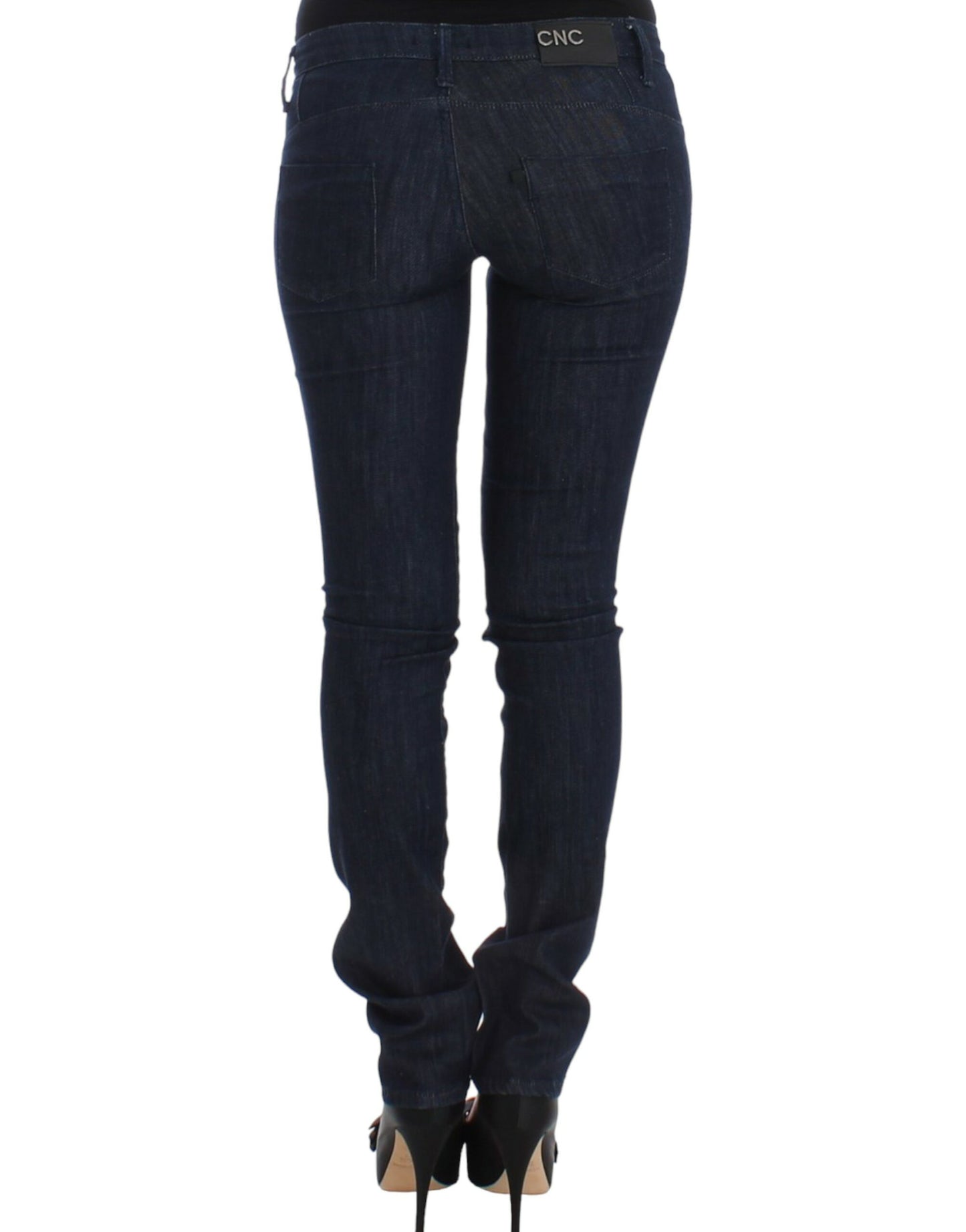 Costume National Chic Dark Blue Skinny Leg Jeans Costume National