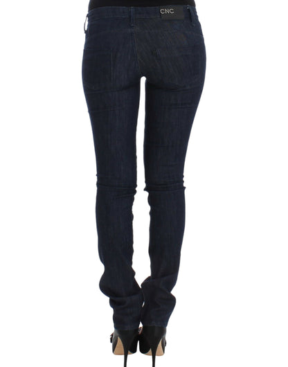 Costume National Chic Dark Blue Skinny Leg Jeans Costume National