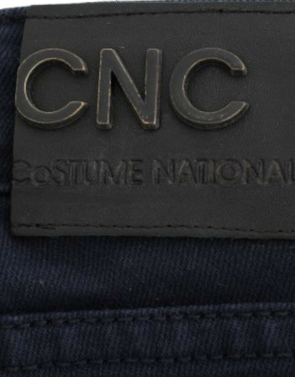 Costume National Chic Blue Straight Leg Denim Delight Costume National