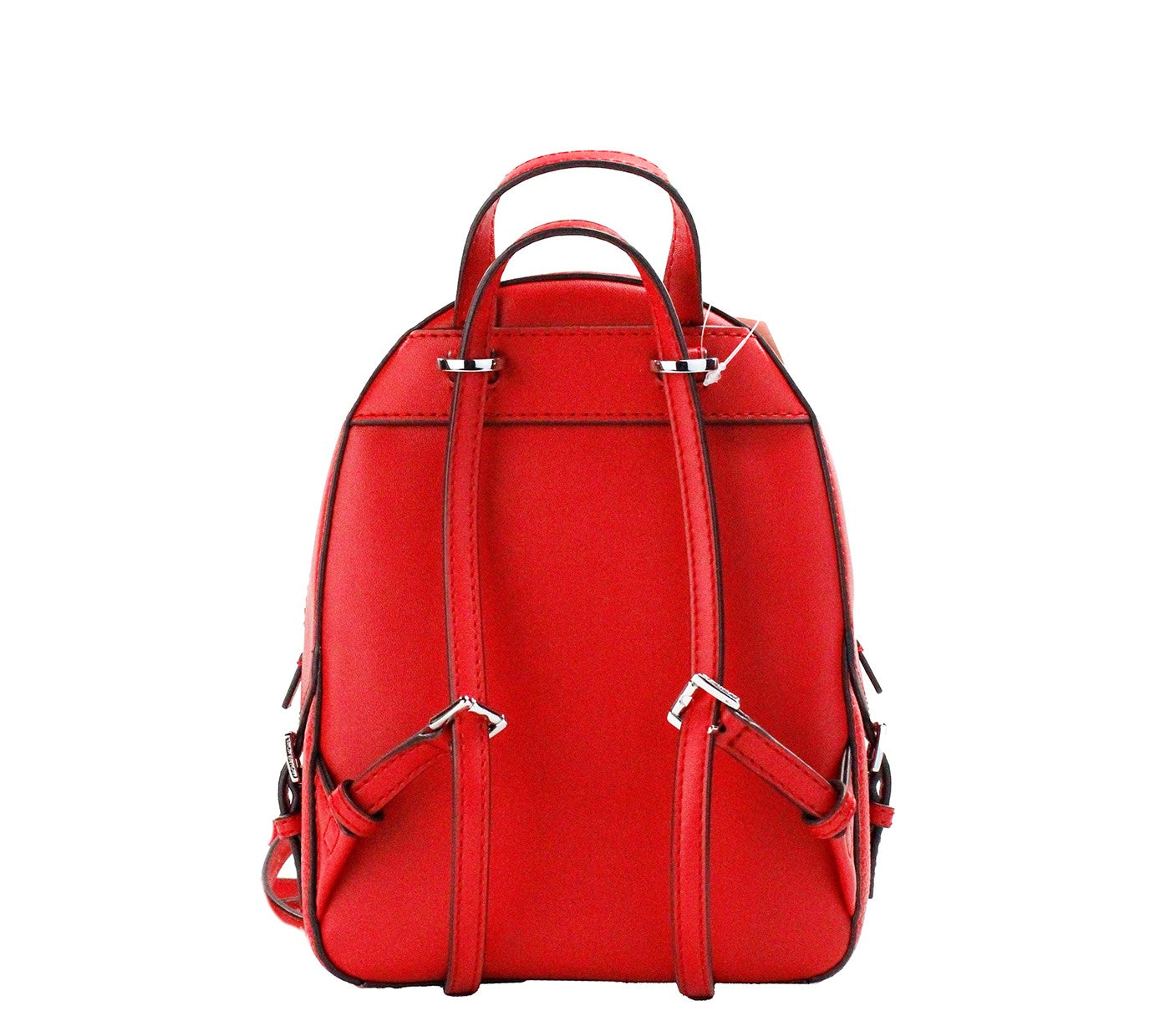 Michael Kors Jaycee Mini XS Bright Red Pebbled Leather Zip Pocket Backpack Bag Michael Kors